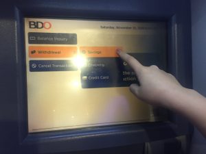 フィリピン留学GITC　ATM　BDO